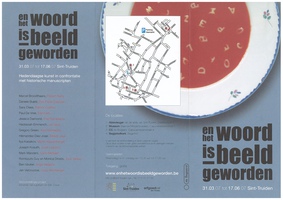 Kunstproject 'En het woord is beeld geworden' | 31 maart - 17 juni 2007 (flyer p1)