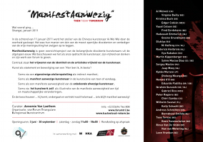 Kunstproject 'ManifestAanwezig' | 3 juni - 30 september 2012
