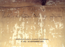 Kunstproject 'lucht is tastbaarder dan mijn gedachte' | 18 juli - 26 september 2010 (flyer p1)